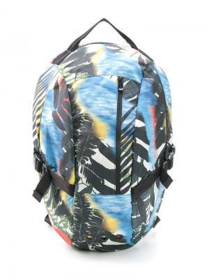Рюкзак с тропическим принтом Osklen. Цвет: синий