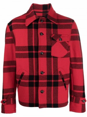 Куртка-рубашка Nebraska из смесовой шерсти Fortela. Цвет: красный