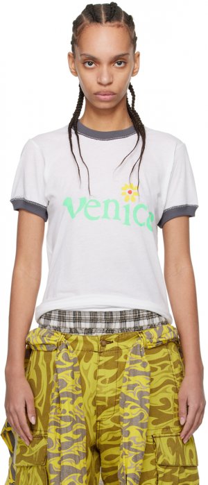 Кремового цвета футболка «Венеция» Erl