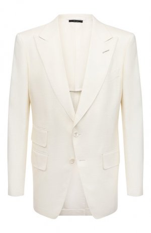 Шелковый пиджак Tom Ford. Цвет: белый