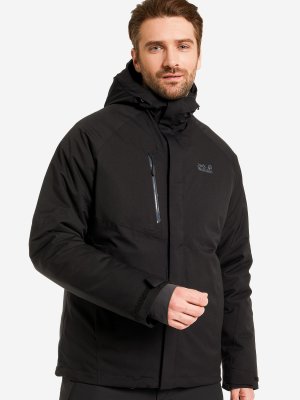 Куртка утепленная мужская Troposphere, Черный, размер 54-56 Jack Wolfskin. Цвет: черный