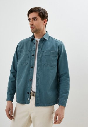 Рубашка джинсовая Tom Tailor. Цвет: зеленый
