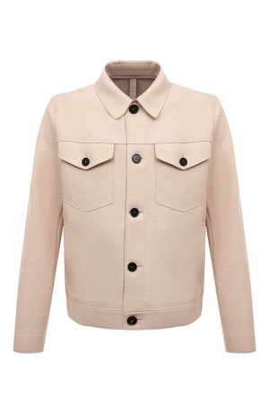 Шерстяная куртка-рубашка Harris Wharf London. Цвет: кремовый
