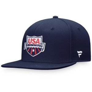 Мужская кепка Snapback для плавания темно-синего цвета с логотипом США Fanatics