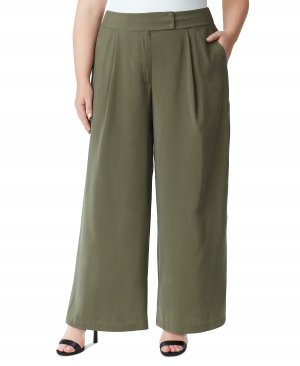Модные широкие брюки со складками больших размеров Jessica Simpson