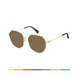 Солнцезащитные очки PLD4140GSXDDB, золотой Polaroid. Цвет: золотистый
