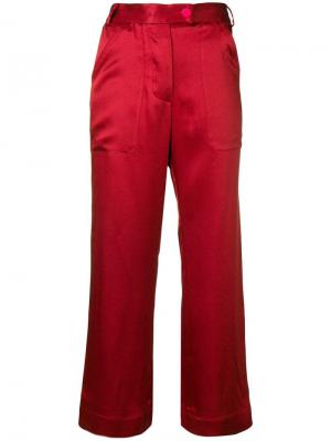 Укороченные брюки F.R.S For Restless Sleepers. Цвет: красный