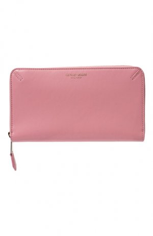 Кожаный кошелек Giorgio Armani. Цвет: розовый