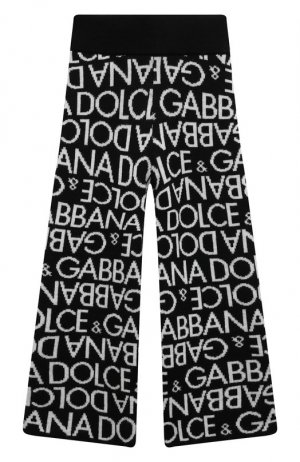 Шерстяные брюки Dolce & Gabbana. Цвет: чёрно-белый