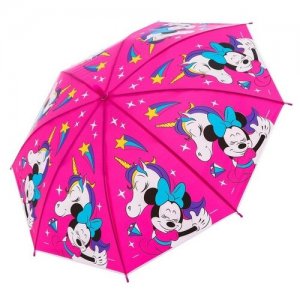 Зонт розовый Disney. Цвет: розовый