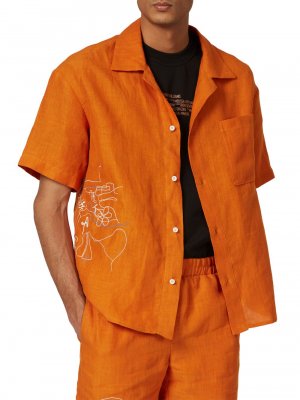 Crafted Through Community Craft Legacy Рубашка с вышивкой , оранжевый Bethany Williams