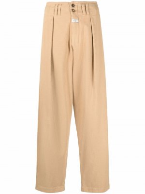 Tapered high-waist trousers ETRO. Цвет: бежевый