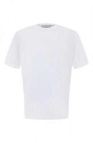 Хлопковая футболка Cortigiani. Цвет: белый