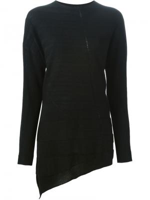 Асимметричный свитер с круглым вырезом IM Isola Marras I'M. Цвет: чёрный
