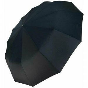 Зонт, черный Diniya. Цвет: черный/черная