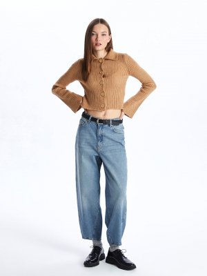 Женские джинсовые брюки прямого кроя , светло-синий LCW Casual