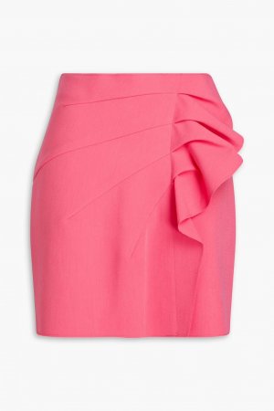 Мини-юбка из крепа с оборками, розовый MSGM