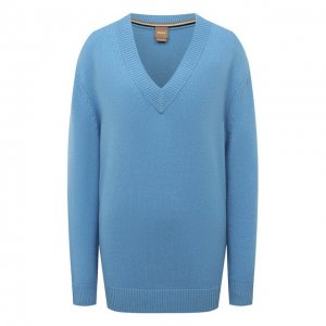 Кашемировый свитер BOSS. Цвет: синий