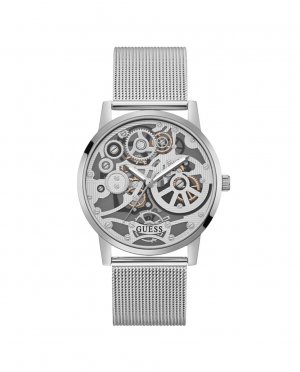Мужские часы Gadget GW0538G1 со стальным и серебряным ремешком , серебро Guess