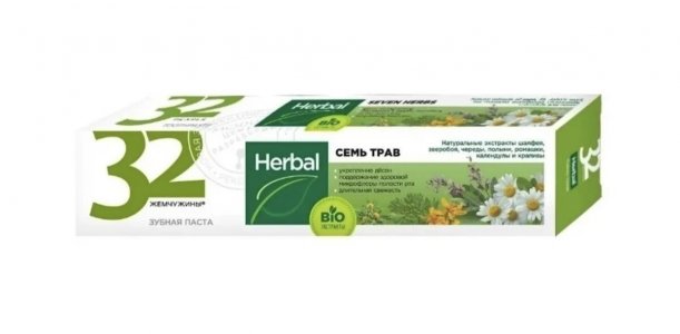 Зубная паста herbal семь трав 150г MODUM