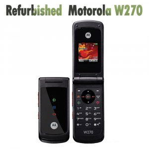 Восстановленный оригинальный мобильный телефон W270 раскладушка MP3 1,6 дюйма с разблокировкой Motorola