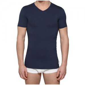 Футболка Essential - T-shirt V-Neck Navy (комплект 2 шт.) / Синий Размер S Bikkembergs. Цвет: синий