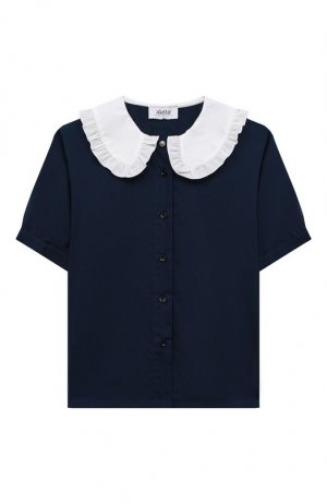 Хлопковая блузка Aletta. Цвет: синий