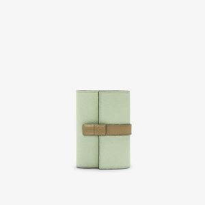 Маленький вертикальный кожаный кошелек , зеленый Loewe