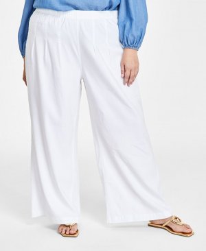 Широкие брюки больших размеров , белый I.N.C. International Concepts