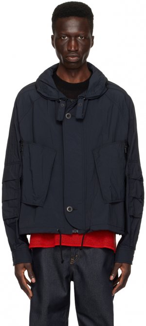 Черная куртка с капюшоном Stowaway Junya Watanabe