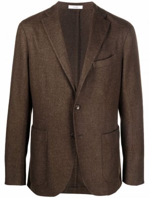 Пиджак с заостренными лацканами Boglioli. Цвет: коричневый