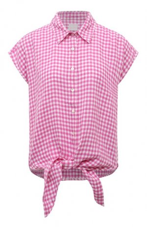 Льняная рубашка 120% Lino. Цвет: розовый