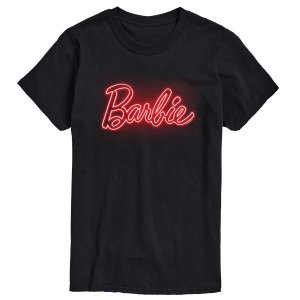 Красная светящаяся футболка с логотипом Big & Tall , Black черный Barbie