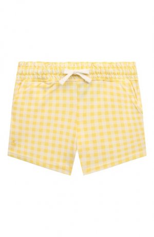 Хлопковые шорты Polo Ralph Lauren. Цвет: жёлтый