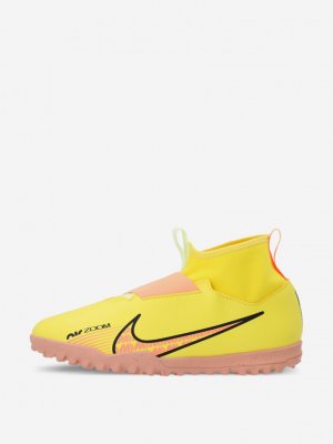 Бутсы для мальчиков Jr Zoom Superfly 9 Academy Tf, Желтый Nike. Цвет: желтый