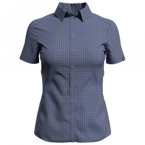 Рубашка с коротким рукавом Kumano Check, синий Odlo