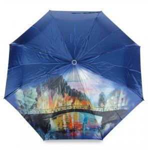 Зонт, синий PLANET. Цвет: синий