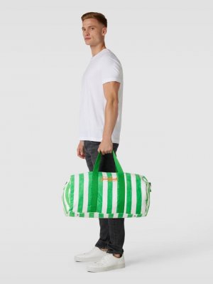 Спортивная сумка с полосатым узором, модель JETLAG , зеленый MC2 Saint Barth