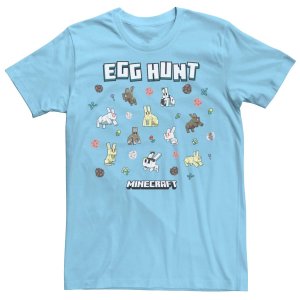 Мужская футболка с рисунком кролика «Пасхальное яйцо» Minecraft Licensed Character