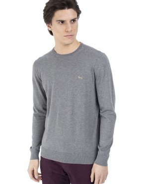 Мужской серый свитер с круглым вырезом, HARMONT&BLAINE. Цвет: серый