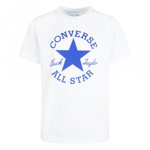 Подростковая футболка Dissected CTP Color Tee Converse. Цвет: белый