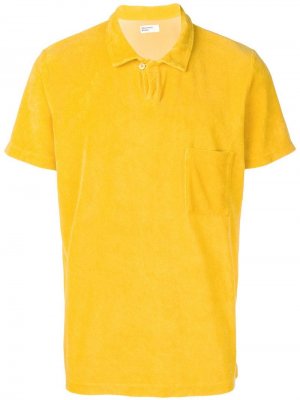 Флисовая рубашка-поло Vacation Universal Works. Цвет: желтый
