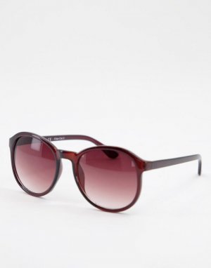 Круглые солнцезащитные очки в стиле oversize -Коричневый цвет AJ Morgan