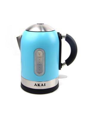 Электрический чайник 1,7 литра AKAI. Цвет: голубой