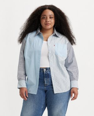Женская рубашка больших размеров с длинным рукавом Levi's, светло-синий Levi's