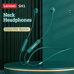 SH1 Беспроводные наушники Bluetooth 5,0 Чип HIFI Качество звука IPX5 Водонепроницаемая спортивная гарнитура с магнитным шейным ремешком Lenovo