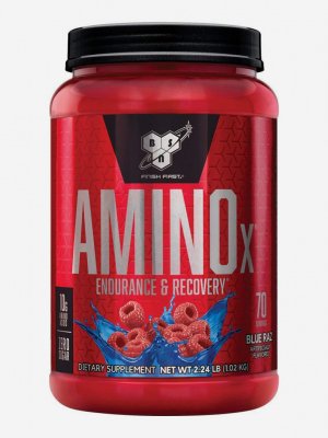 Аминокислотный комплекс Amino-X (1 кг) - Голубая малина, Красный BSN. Цвет: красный