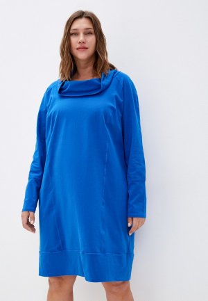 Платье Emdi. Цвет: синий