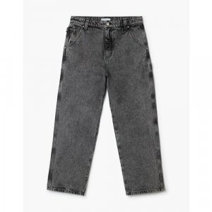 Джинсы широкие , размер 52/182, серый Gloria Jeans. Цвет: серый