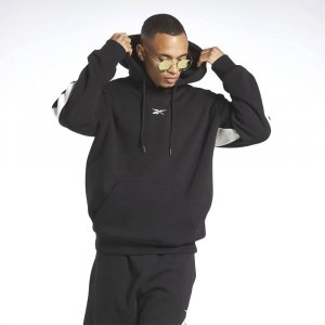 Мужская худи CL BV Hoodie Reebok. Цвет: черно-белый